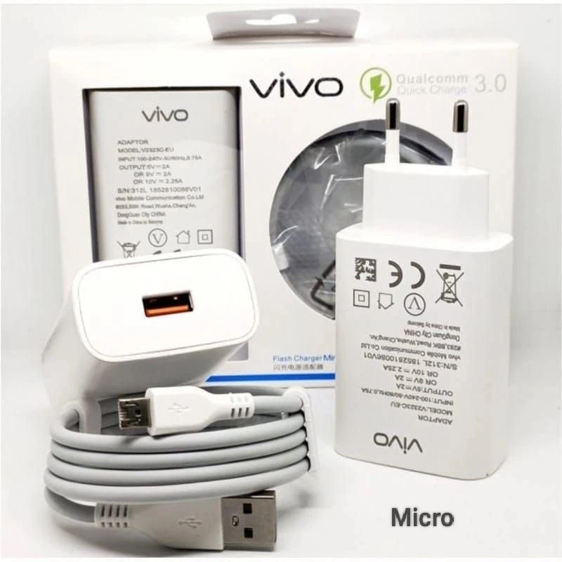 Charger Hp VIVO ORI Y17 / Y12 / Y15 / Y20 Micro USB Fast Charging