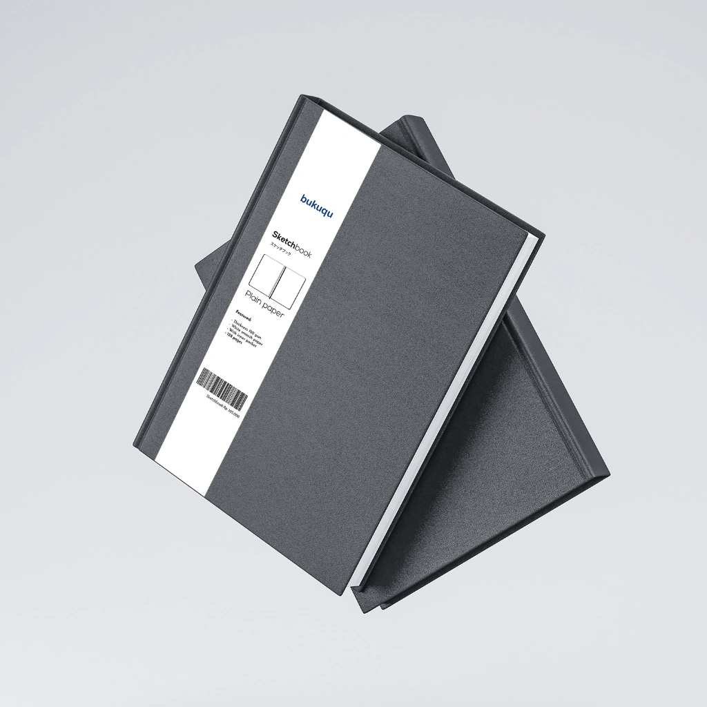 bukuqu Sketsa #Simple A5 - Sketchbook Hardcover - Notebook gambar - Buku Lukis