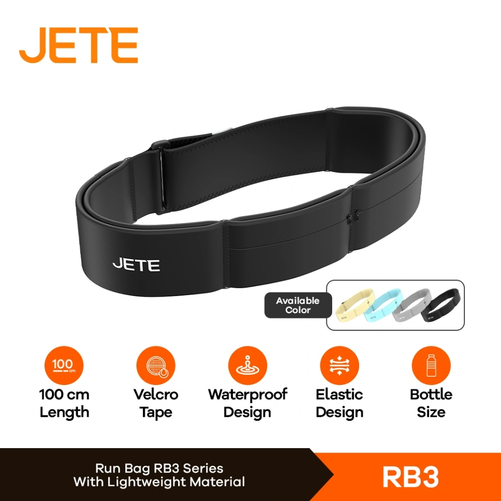 JETE Running Bag Running Belt RB3 - Tas Ikat Pinggang Lari Wateproof