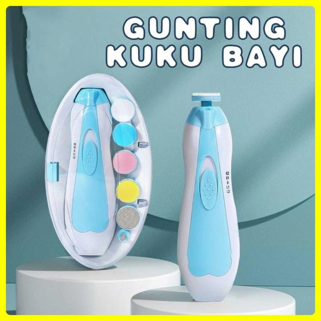 Peralatan Alat Pemotong Gunting Kuku Bayi Anak Dewasa Elektrik Set Baby Care Electric Nail Trimmer