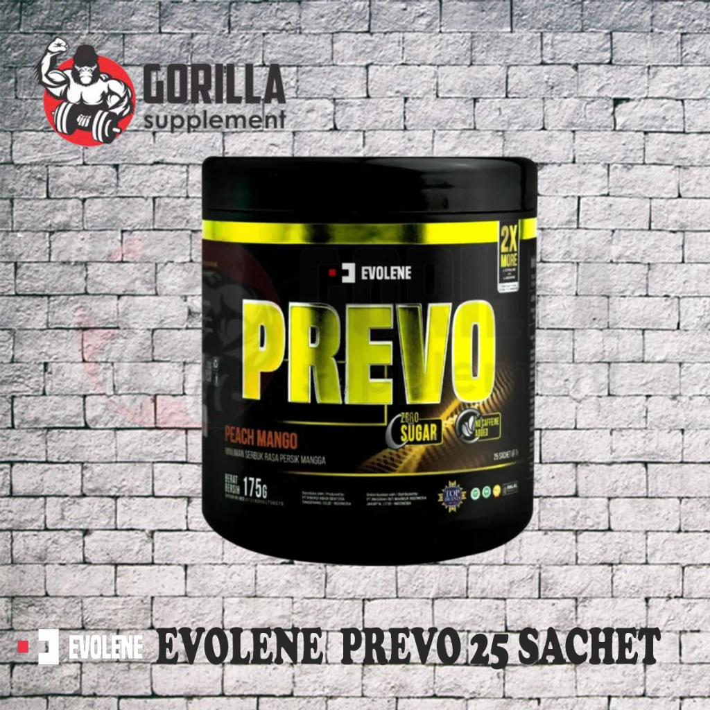 New Prevo Evolene 25s - Pre-Workout - Energy Drink Halal dan BPOM - 2x More Performance
