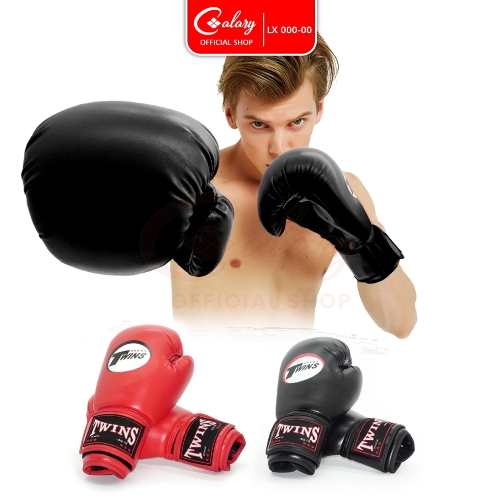 CALARY Hand Gloves Boxing Training Twins Sarung Tangan Tinju / Karate Do LX 033-7