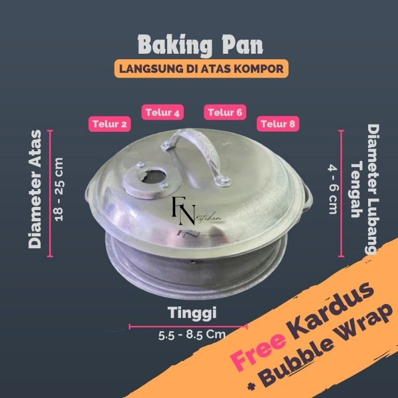 BAKING PAN TELUR 2 4 6 8 | LOYANG BOLU BAHAN TEBAL ANTI LENGKET