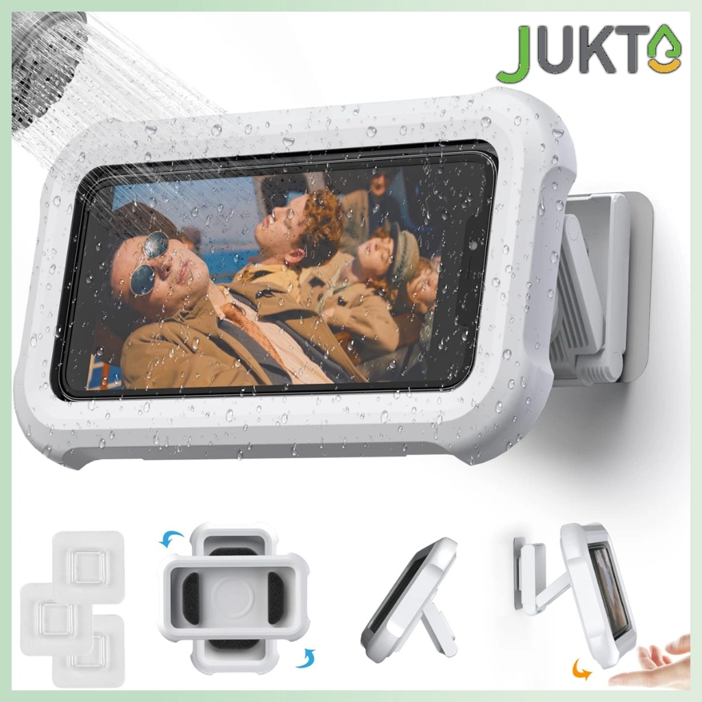 Case Box Hp Waterproof Bracket HP Dinding Anti Air TouchScreen Kotak Holder Phone Case Kamar Mandi