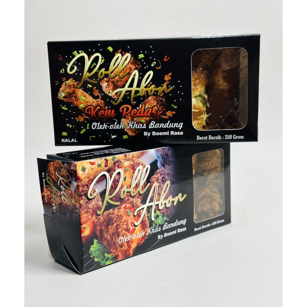 Paket Roti Gulung Abon Original Boemi Rasa isi 10 pcs + Roti Gulung Abon Keju Pedas isi 5 pcs