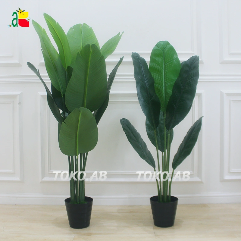 1 PAKET TANAMAN HIAS DAUN PLASTIK POHON PISANG ARTIFICIAL 110 CM DAN 140 CM RB6078 DEKORASI POJOK RUMAH AESTHETIC