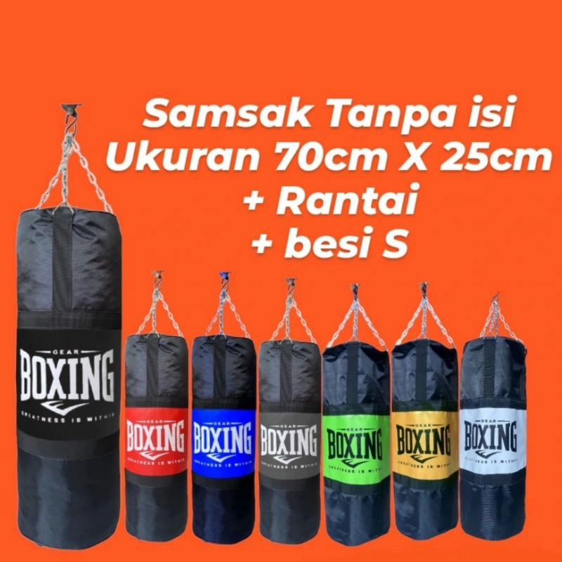 Samsak Beladiri Tinju MMA Muaythai 70cm-Tanpa Isi Samsak Muaythai Tinju