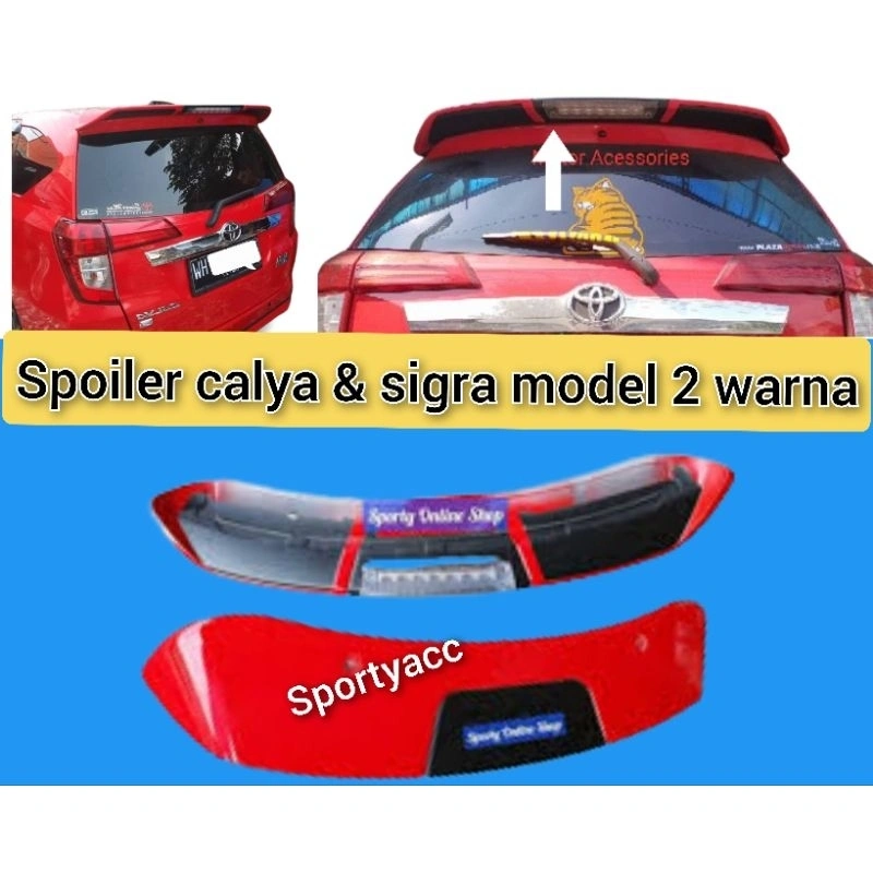 Spoiler Toyota Calya sigra isk