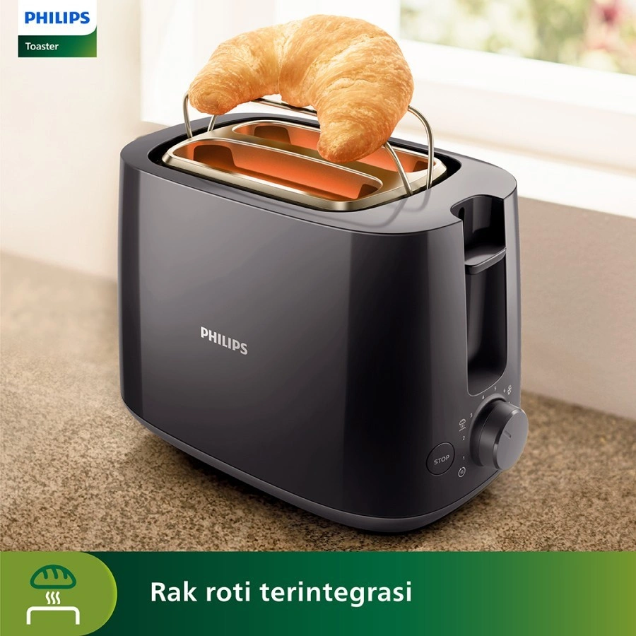 PHILIPS Pemanggang Roti Pop Up / Pop Up Toaster - HD2583/HD2510 - 100% ORI