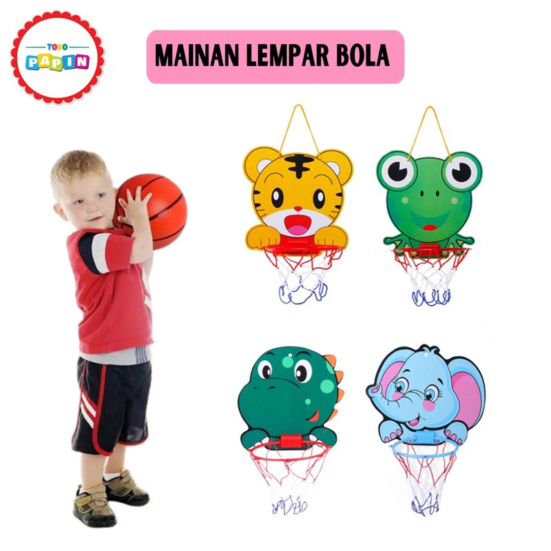 TokoPapin Mainan Anak Bola Basket Dan Ring Basket Gantung Lempar Bola Laki Laki Olahraga