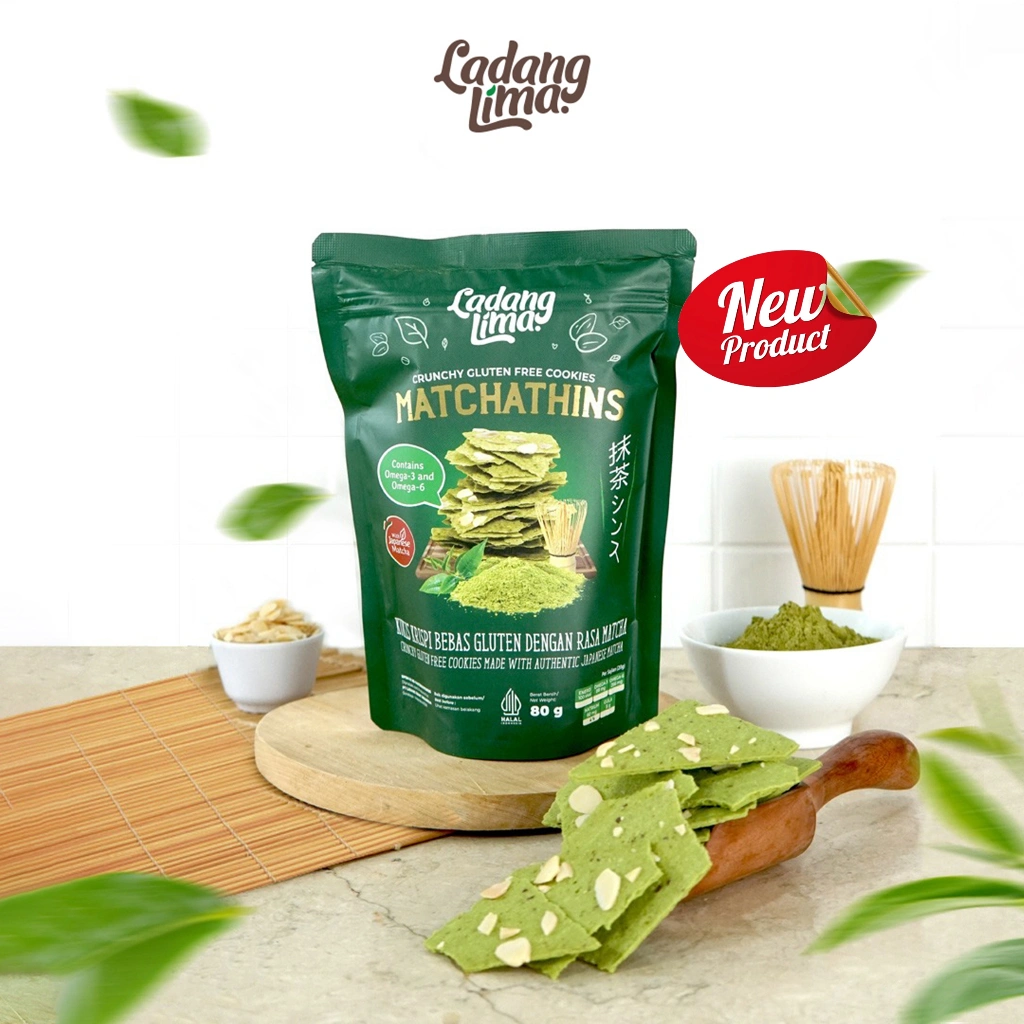 Matchathins Cookies 80g - Healthy Snack Gluten Free With Protein Ladang Lima