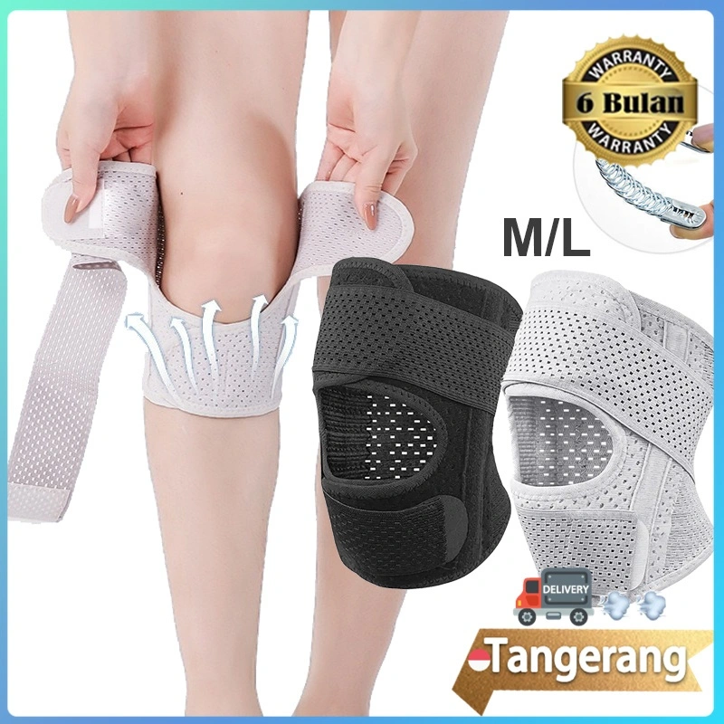 Knee Support Knee Pad Double Spring Pelindung Lutut Dekker Deker