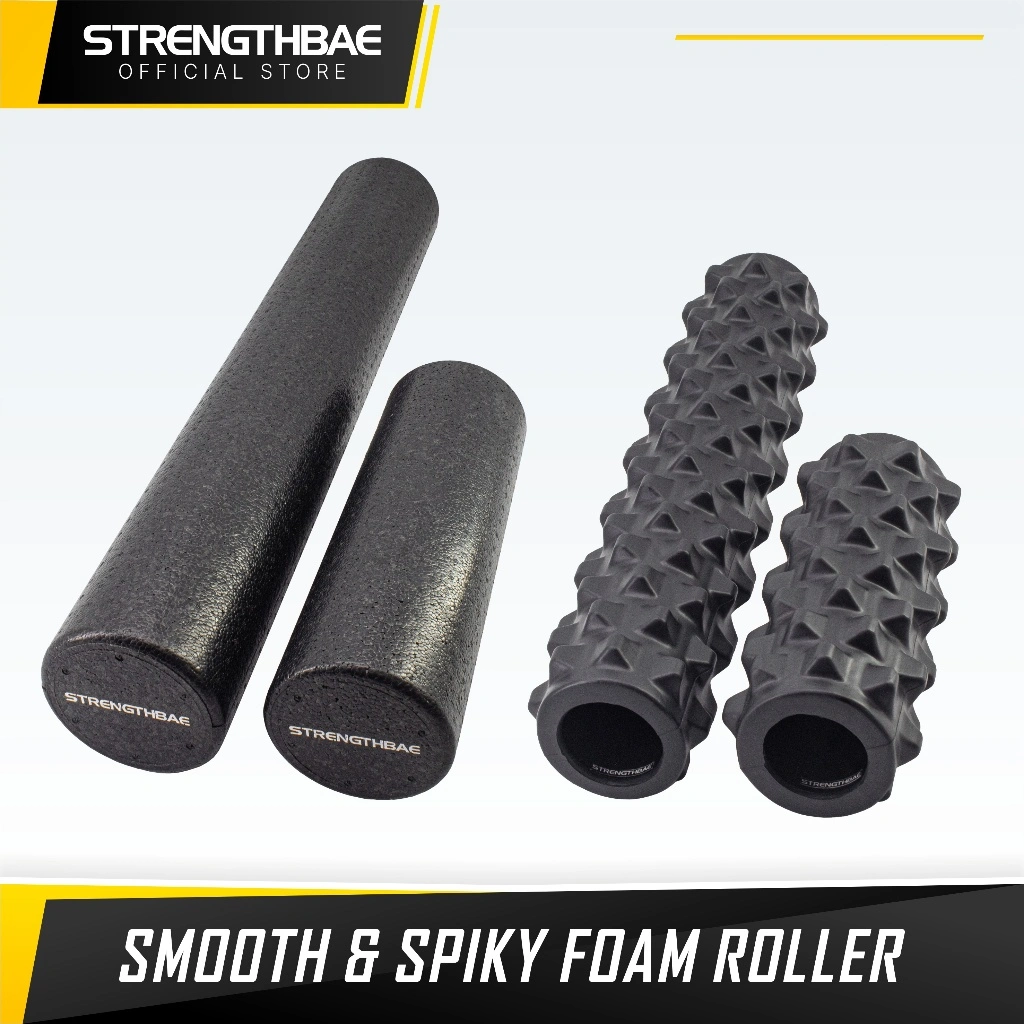 Foam Roller STRENGTHBAE Smooth & Spiky Rollers Gym Yoga Massage Roll 30cm 45cm 60cm 90cm 30 45 60 90 cm Pilates