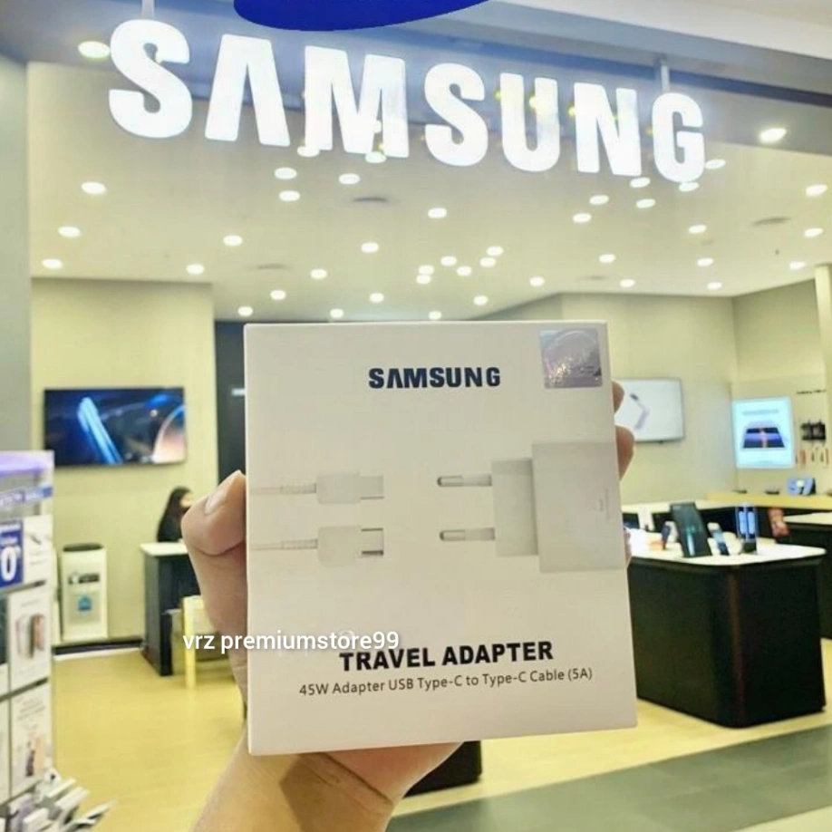 charger samsung 45w 45watt usb type c to c superfast charging original 100%