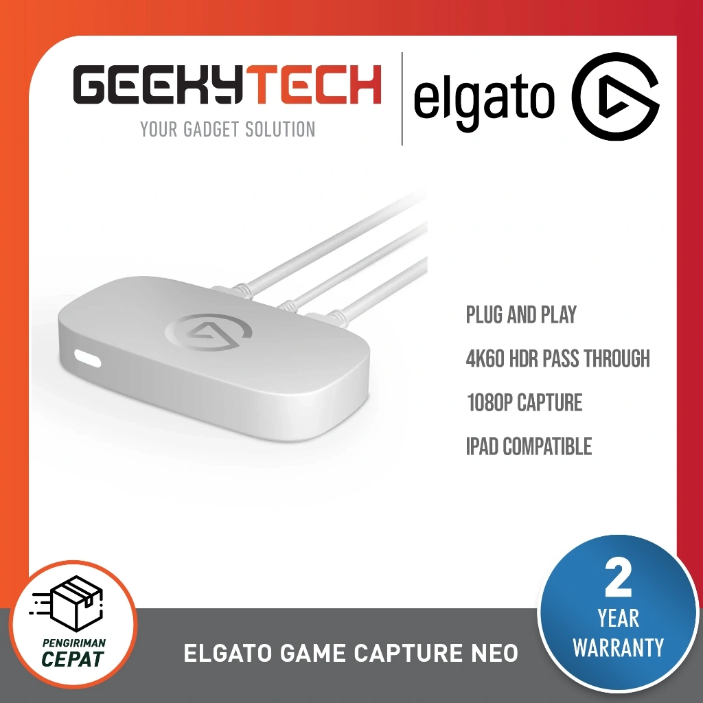Elgato NEO 4K60 HDR Game Capture Card Stream and Record