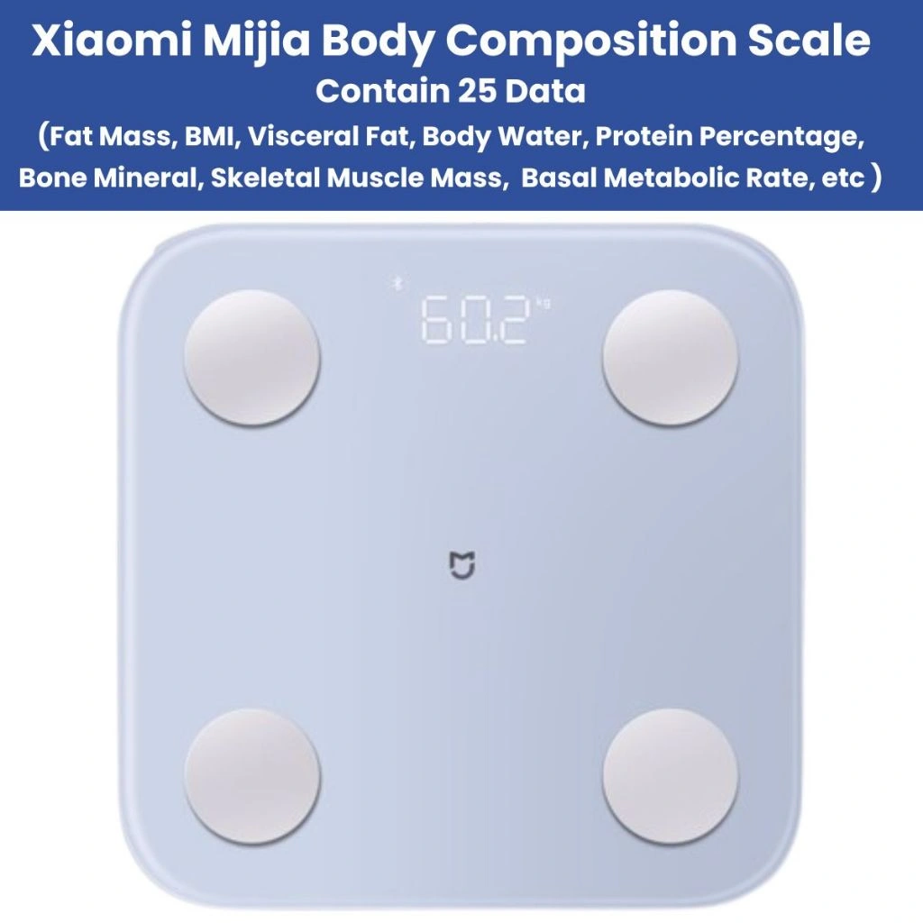 Timbangan Badan Digital Smart Body Fat Scale Mi Xiaomi Mijia 2 Bluetooth BMI Ukur Kadar Lemak Massa Otot