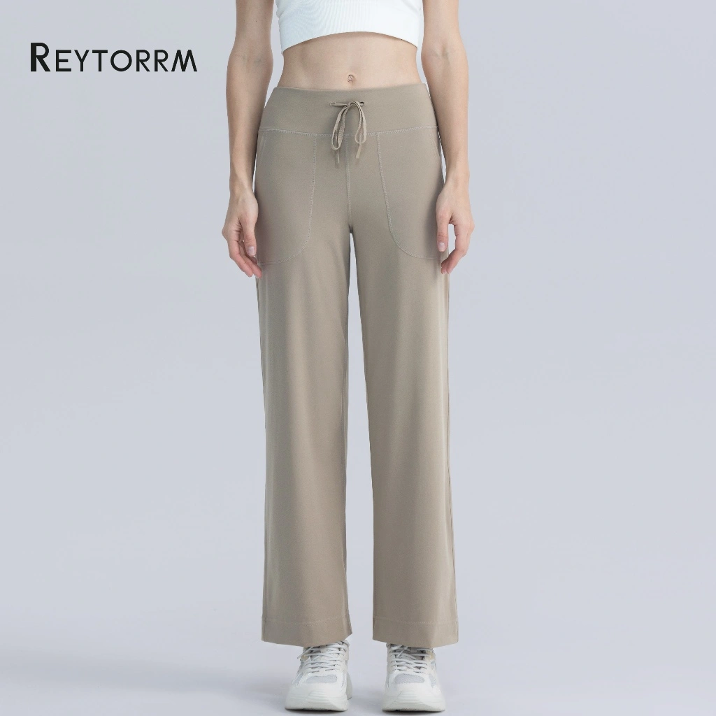 Reytorrm Celana Pensil Celana Olahraga Wanita Celana Lurus Kasual Jogger Pants CK017