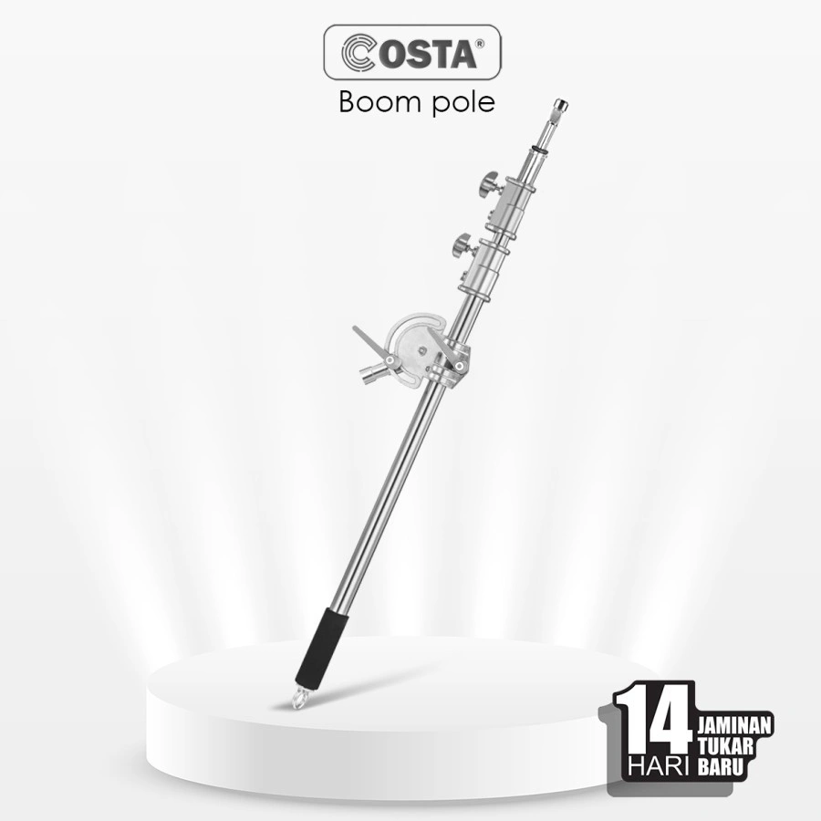 COSTA TP-5SS Cross Arm Stainless Steel Kit Light Telescopic Boom Arm Metal Heavy Built-in Spring