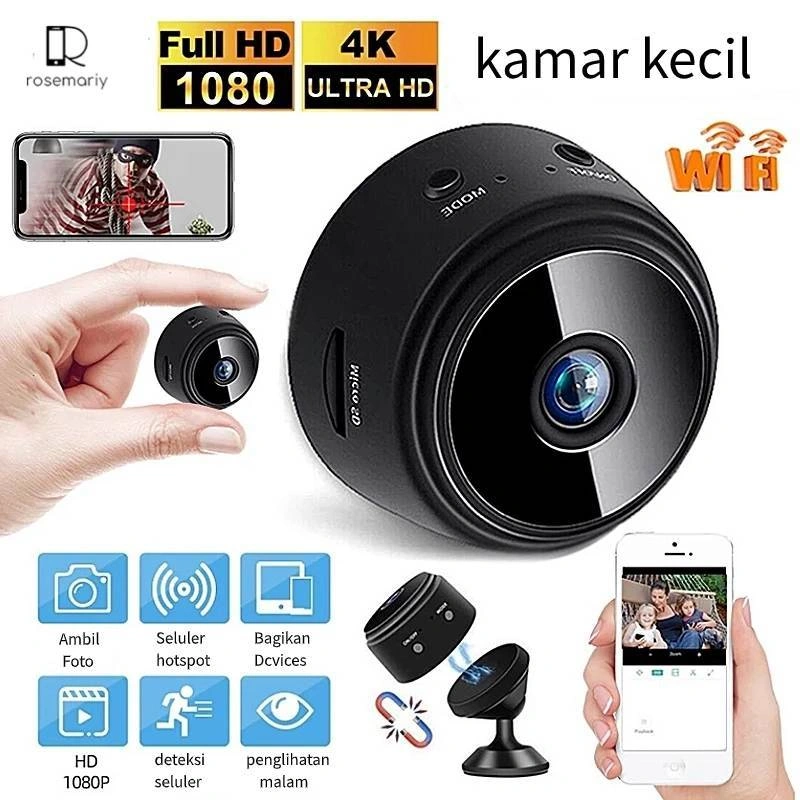 Wireless A9 Mini Camera Wifi Hd 1080P Micro Kamera Kecil Smart Ip Kamera Cctv Spy Camera Kamera- Rose'3C