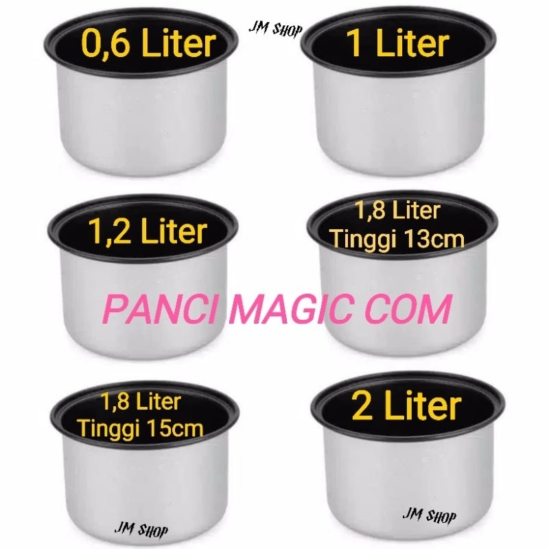 PANCI MAGIC COM TEFLON MIYAKO 0,6L 1L 1,2L 1,8L 2L