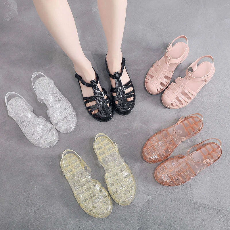 [TBIG] CALISTA Sandal Jelly Import Transparan Glitter Sandal Wanita Moms and Kids LUNAJELLY Sandal Fashion Sepatu Tutup Depan Wanita TOP PRODUK LS01