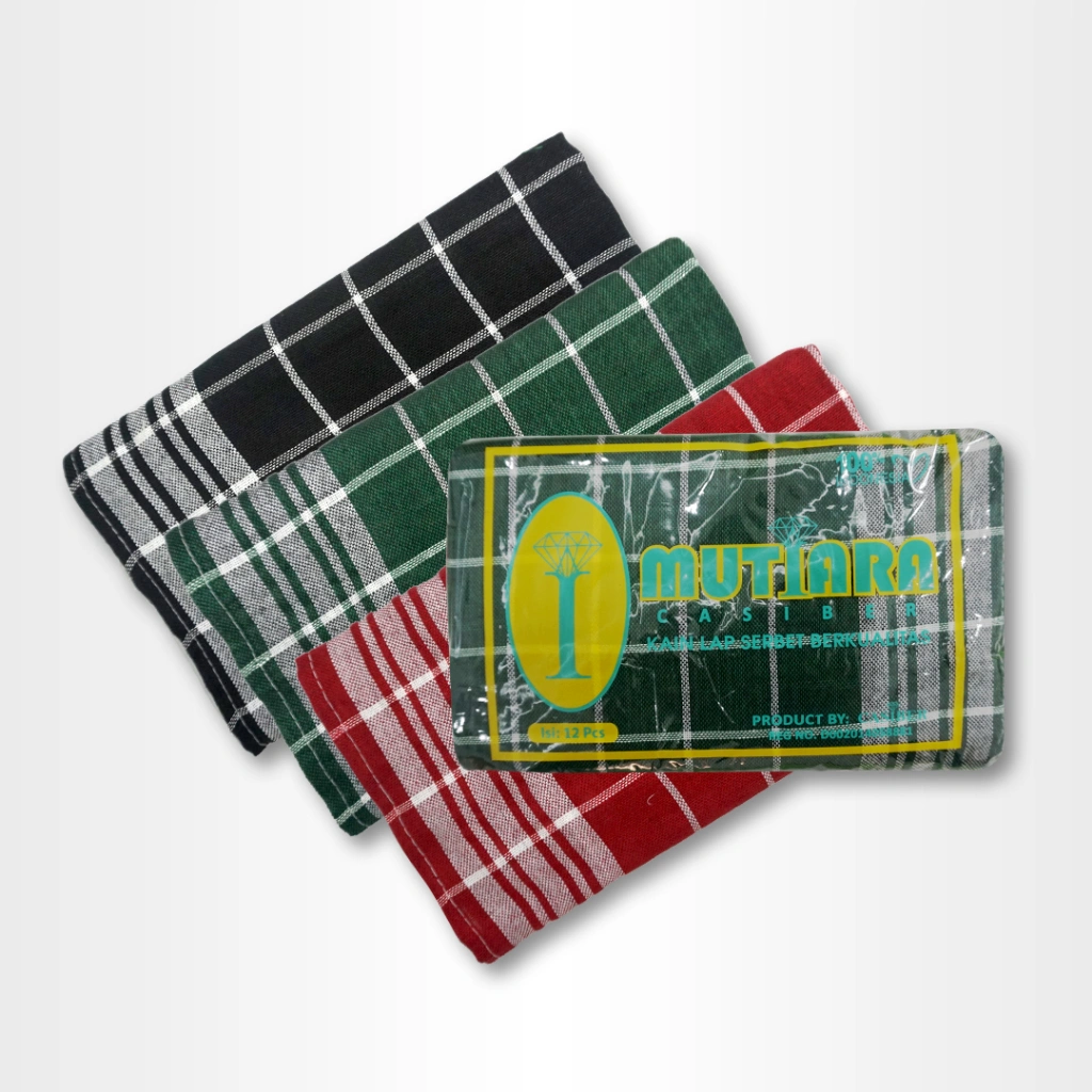 Lap Dapur Serbet 1 Lusin Murah/ Kain Lap Dapur Tangan Murah 1 Lusin Cap Mutiara Warna
