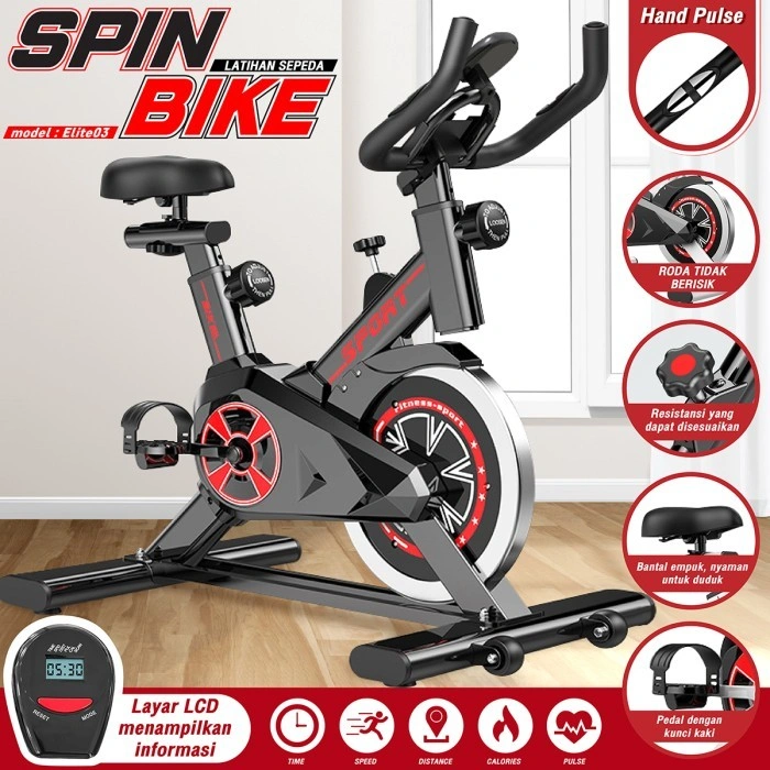 BG SPORT Sepeda Statis Spine Bike Model Elite  Alat Fitness At Home ELITE S-500 S-290 S-303
