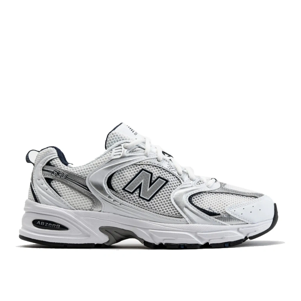 New Balance 530 White Silver Navy