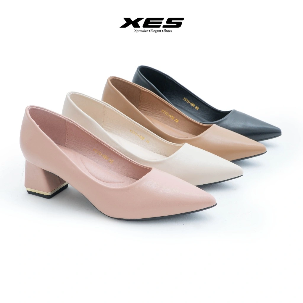 XES VIVI-458 Sepatu Pantofel Wanita Sepatu Kerja Wanita Import