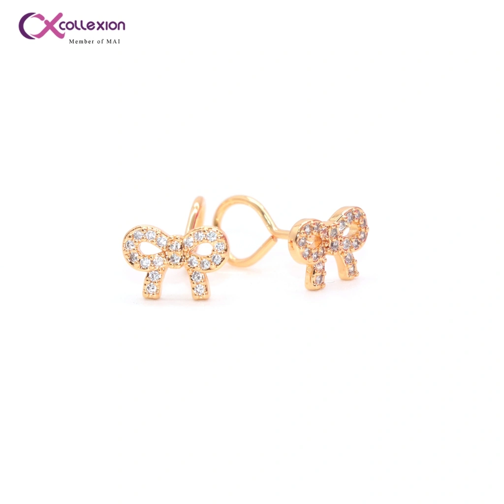 Collexion Sweet Ribbon Earstud Anting Anak Lapis Emas Gold Plated 0815230004