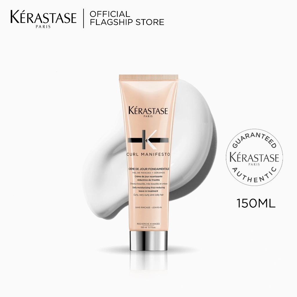 Kerastase Curl Manifesto Creme De Jour 150ml Heat Protectant & Hair Serum for Curly Hair - Serum Rambut dan Heat Protectant untuk Rambut Keriting
