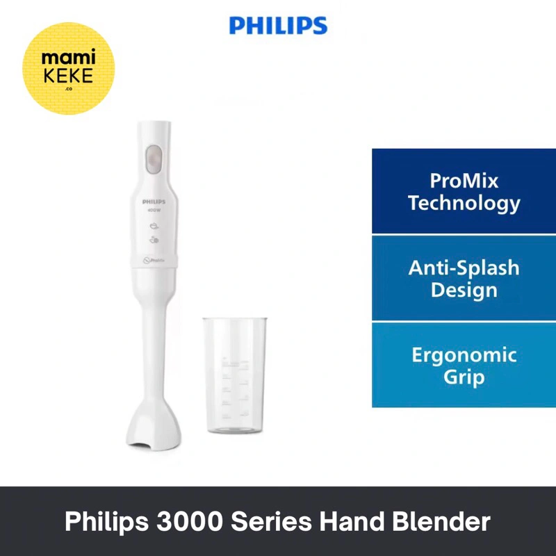 PHILIPS 3000 Series ProMix Hand Blender HR2520/01 blender tangan philips