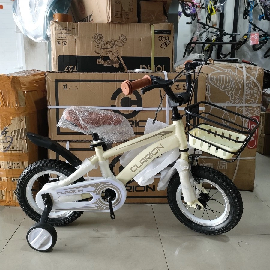 Sepeda bmx 12 inch anak ada keranjang besi clarion usia 3-8 tahun velg alloy high quality sni new