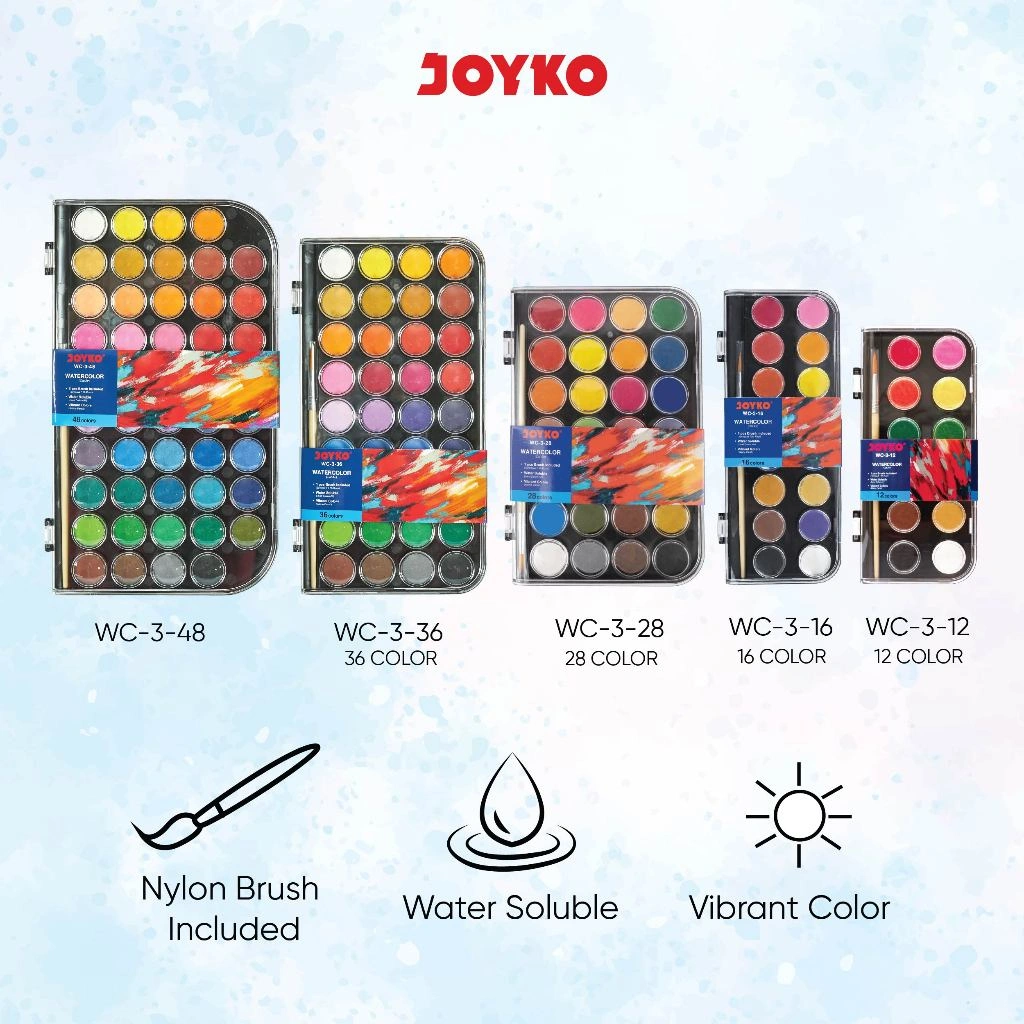 Watercolor Set Cat Air Joyko WC-3