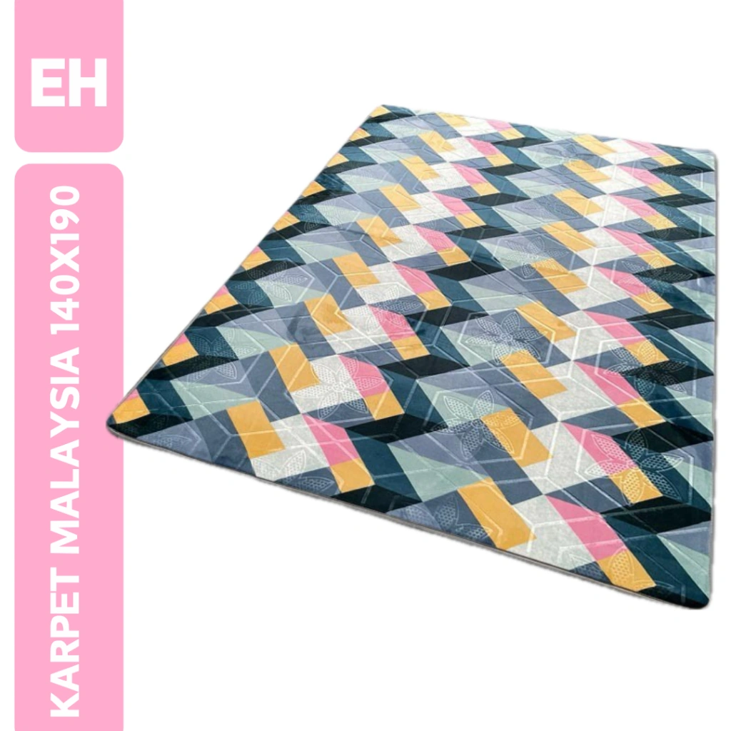 KARPET MALAYSIA PREMIUM - KARPET BUSA MOTIF MINIMALIS UK 140X190 CM