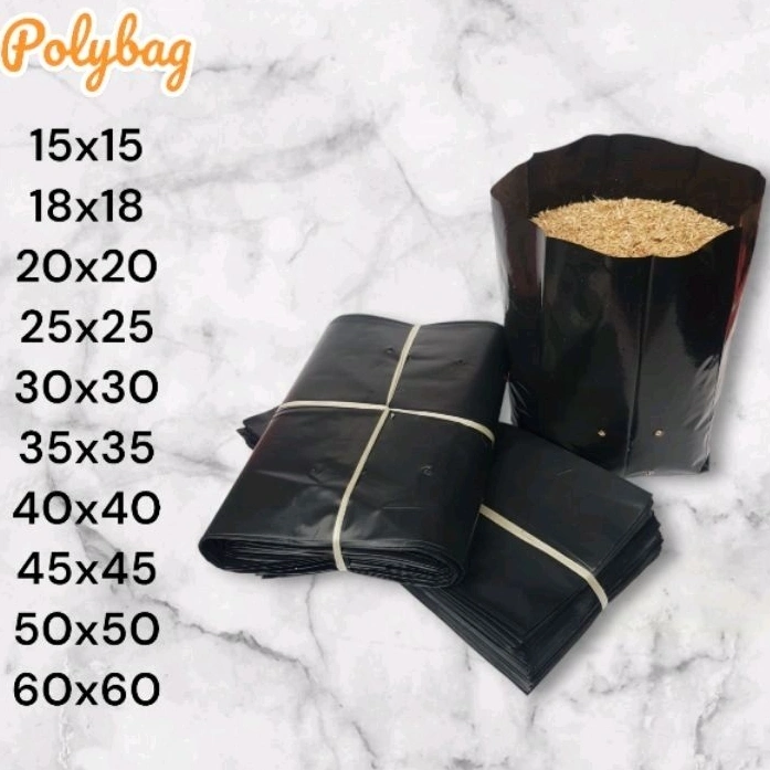(1KG) POLYBAG PLASTIK MURAH BERKUALITAS/polibeg/polibag/plastik tanaman/kantong tanaman
