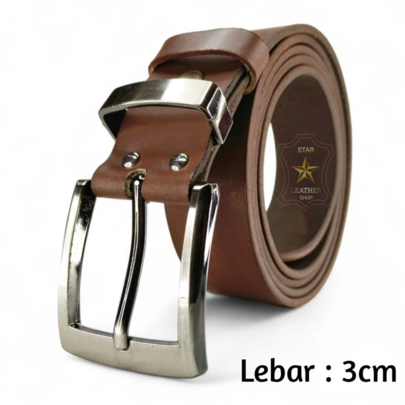 Ikat Pinggang Sabuk Belt Kulit Asli Original pria Kulit Asli Jumbo
