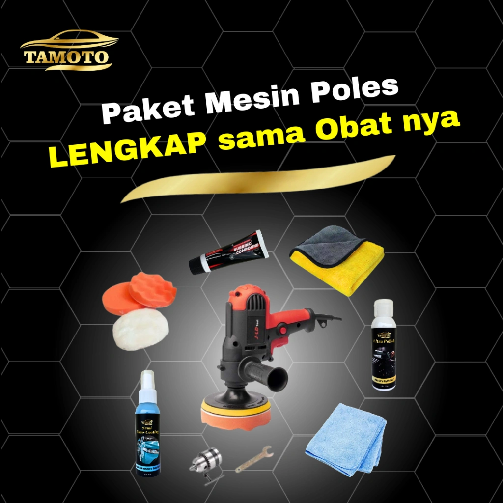 Alat mesin poles body mobil motor & pengkilap body / penghilang baret dan goresan / lecet by Tamoto - Benz Werkz BZ-8215
