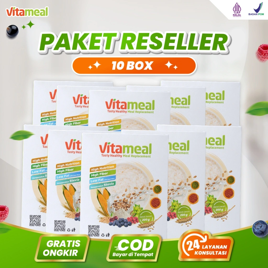 PAKET 10 BOX SERAL VITAMEAL LEBIH MURAH DAN LEBIH HEMAT