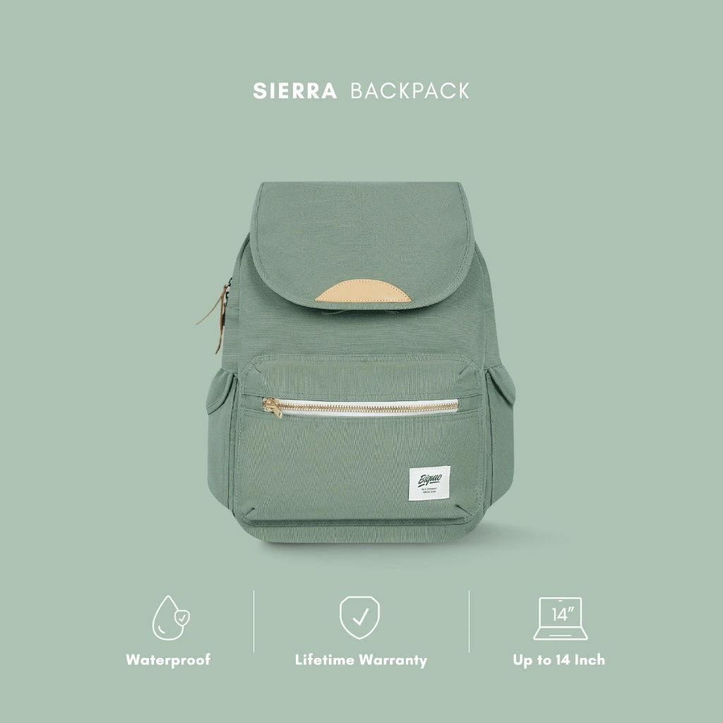 Bigmo Tas Ransel Wanita Water Resistant Water Proof Sierra Pistachio