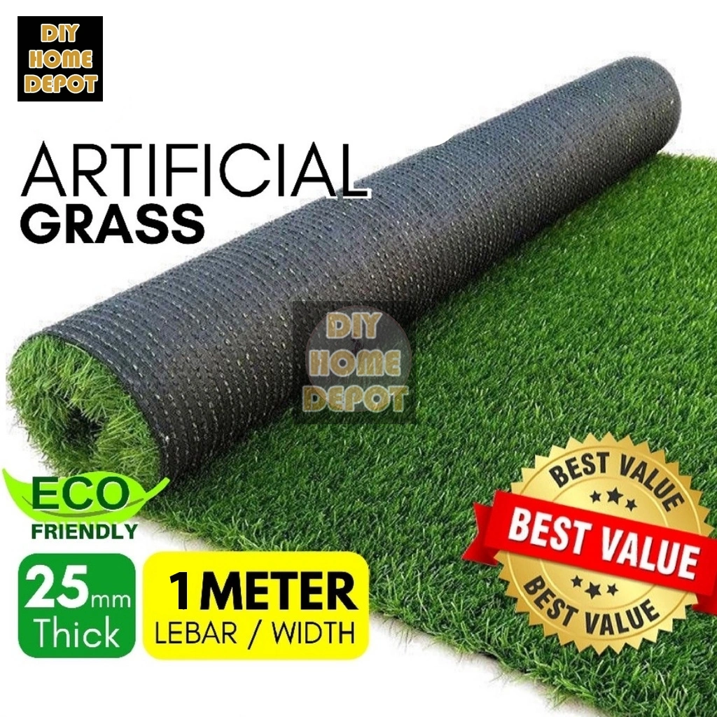 DIY Karpet Rumput Sintetis Full Green Ukuran 50 cm x 100 cm Rumput Palsu Meteran Indoor dan Outdoor Anti Rontok Dekorasi Rumah dan Taman 10mm 20mm 25mm 1cm 2cm 2.5cm cm
