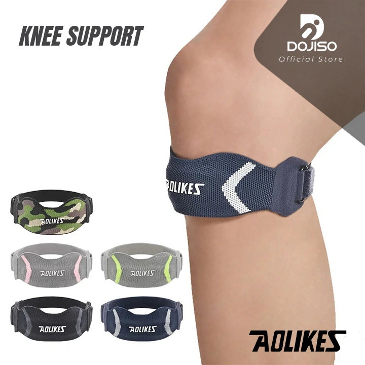 Knee Straps Aolikes 8501 Patella Knee Brace Pereda Nyeri Pelindung Lutut Olahraga Running Fitness Gym