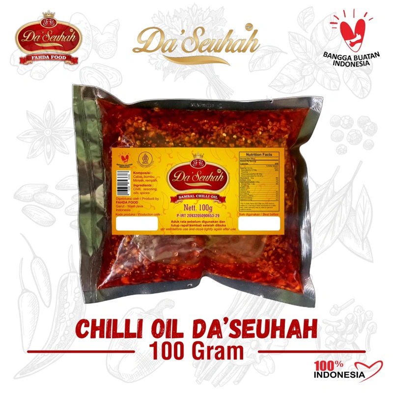 [PROMO BELI 1 GRATIS 1] CHILLI OIL HALAL 100g