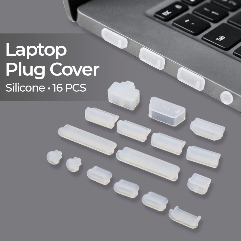 Penutup Port Laptop Notebook Anti/Cegah Debu Laptop Dust Plug Cover Silikon Isi 16PCS 12pcs