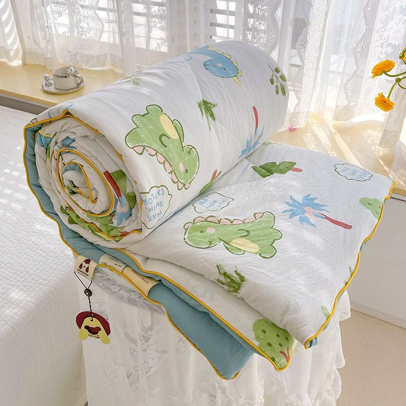 selimut tidur anak premium / lucu kartun karakter selimut tidur katun linen halus adem