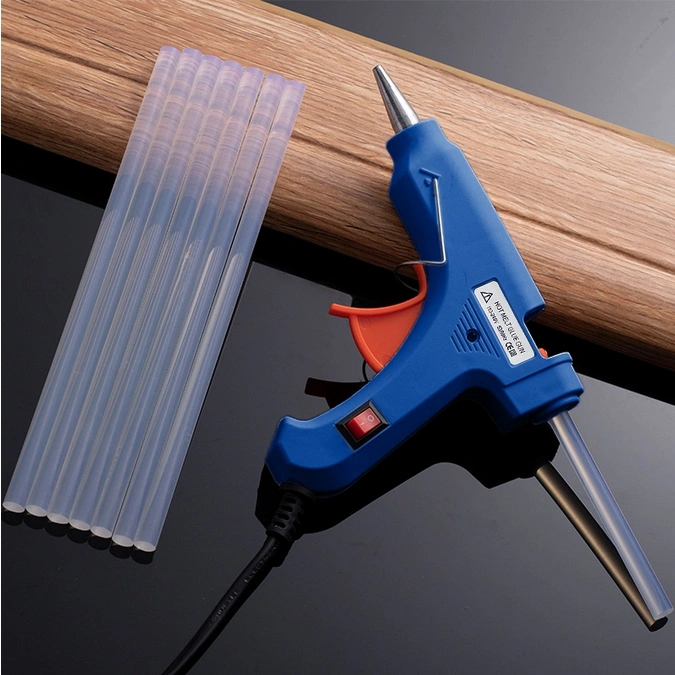 Lem Tembak 1set + Stick Lem 10pcs / Hot Melt Glue Gun + 10pcs Lem Stick / Lem Kerajinan / Lem Aksesoris Serbaguna