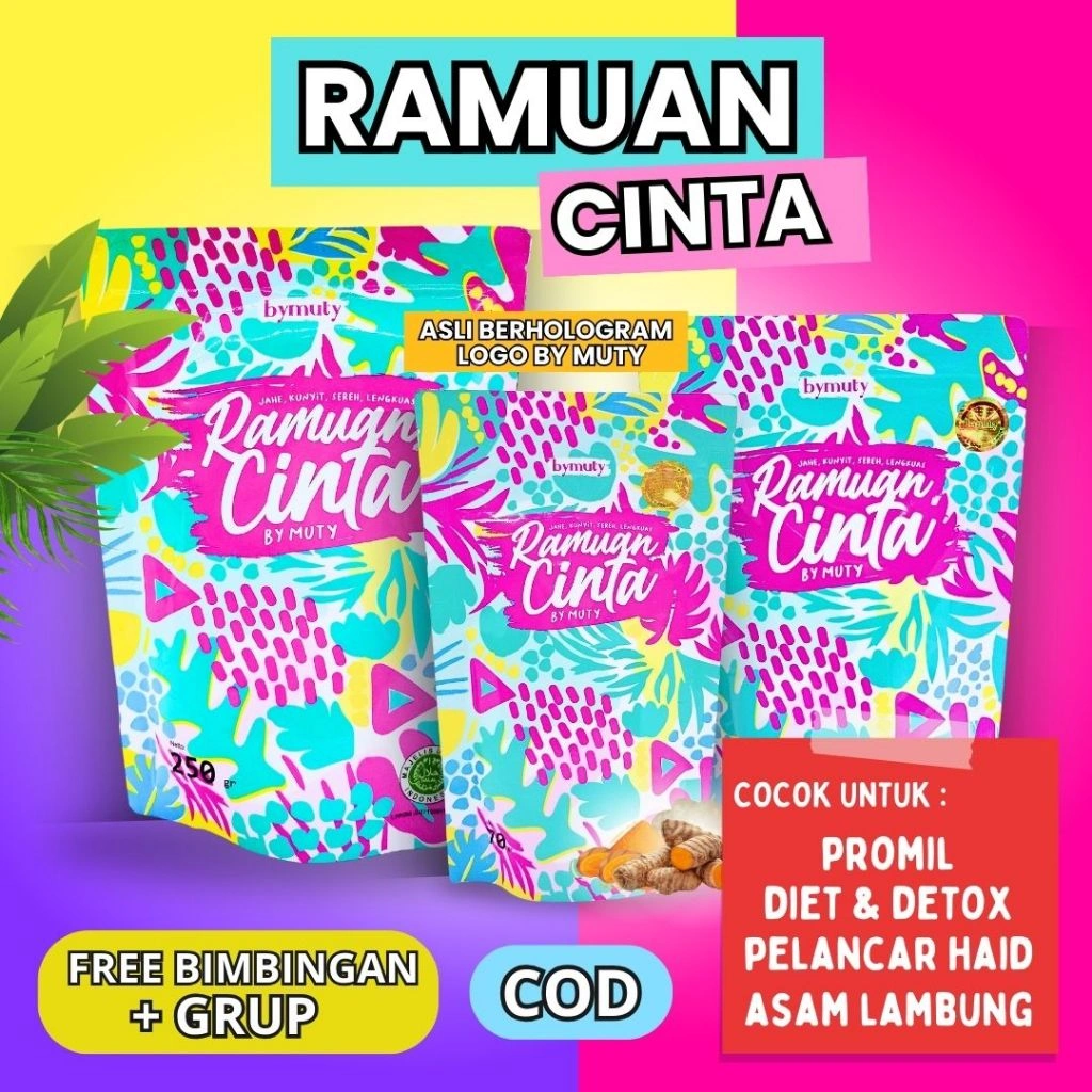 COD Ramuan Cinta By Muty Jamu Untuk Diet Herbal Ampuh Slimming Peluntur Lemak Minuman Kesehatan Original