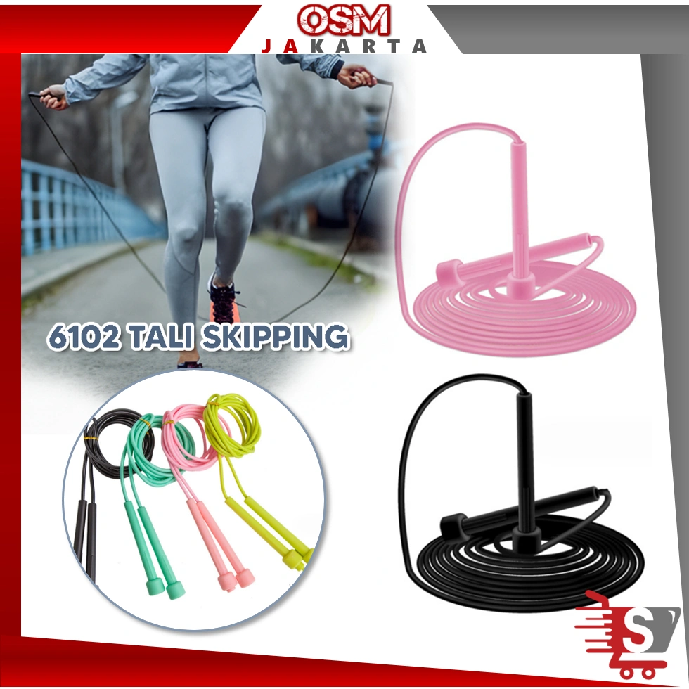 OSM JKT 6102 Lompat Tali Alat Olahraga / Jump Rope Speed Active Sport / Loncat Tali Skipping Jump / Skipping Portable Active Pvc