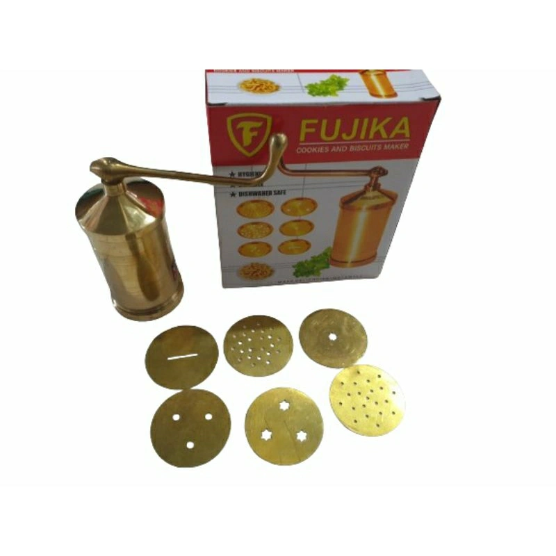 Cetakan Kue Biskuit Fujika asli Tembaga. Mesin Cetak Kue Kering Manual
