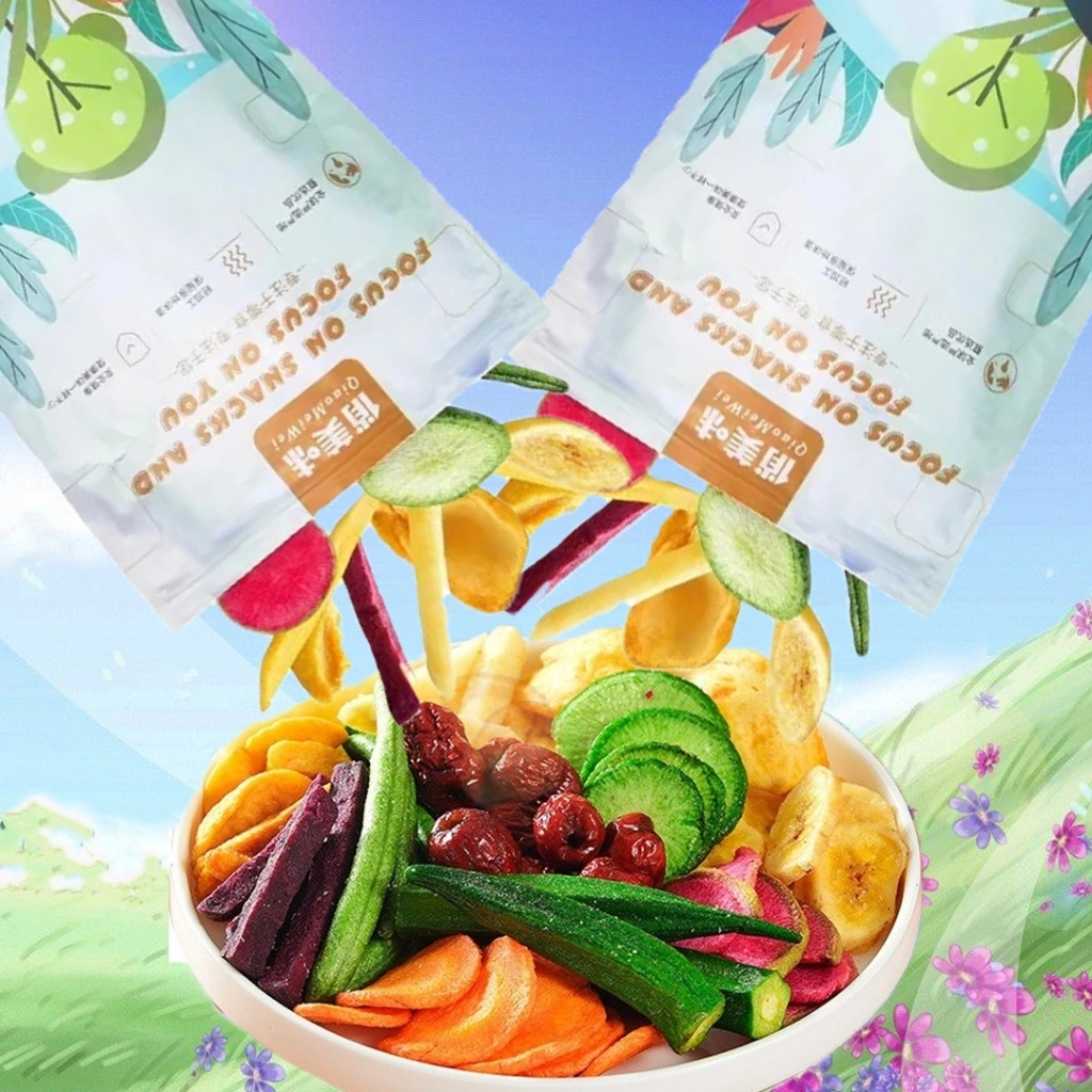[HALAL] 500g Cemilan Snack Buah Kering | Kripik Buah | Dried Fruit and Vegetable | Qiao Mei Wei Buah Sayur Cemilan |  Buah Freeze Dried | Keripik Sayur Renyah | Cemilan Sehat | Snack Diet | Snack Buah | Dry Fruit | Keripik Strawberry | Snack Sayur Buah